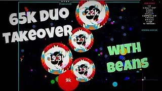 Agar.io - 65k Duo Takeover w/ Beans