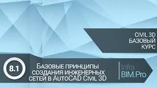 8.1 Базовые принципы создания инженерных сетей в Autodesk Civil 3D