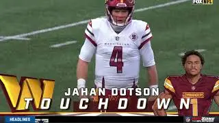 Taylor Heinicke CLUTCH 4th down conversion & Jahan Dotson insane spin move TD