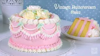 Vintage Cake Piping Technique with Making Roses Tutorial!