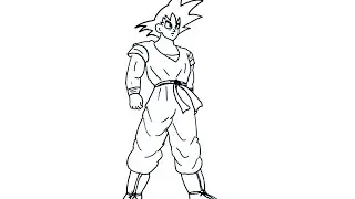 How to Draw Goku from Dragon Ball Z