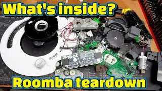What's inside an iRobot Roomba Vacuum?? Complete disassembly video