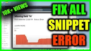 How to Fix Missing Field fn Problem in Search Console. Solution is Here!