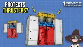 Ship Thruster Cover Versus Stray Bullets Tested, Space Engineers