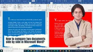 How to compare two documents side by side in Microsoft Word?