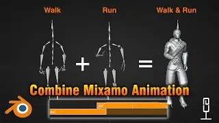 How To Combine Mixamo Animation In Blender