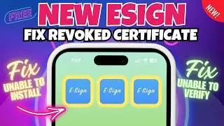Esign NEW Method | Install IPA Files on iPhone/iPad FIX Revoke!