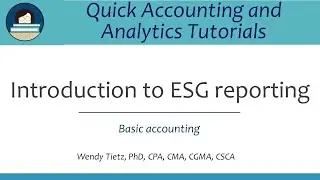 ESG reporting tutorial