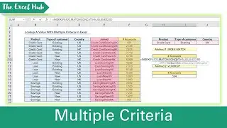 Lookup A Value With Multiple Criteria Using The INDEX MATCH And VLOOKUP Functions - The Excel Hub