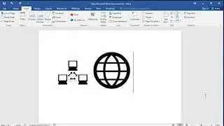 Internet symbols in word