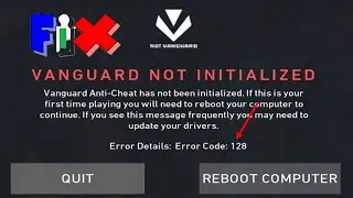 Fix Vanguard Not Initialized  Valorant Error Code 128