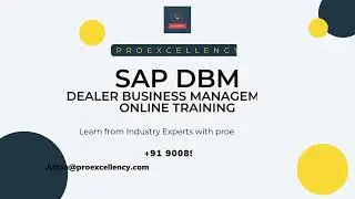SAP DBM (Dealer Business Management) online training and corporate training by real-time trainer