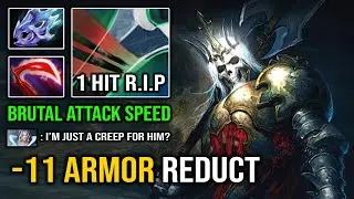 SPEED IS KING Max Attack Speed 1 Shot Crit Jungle Wraith King with Moon Shard 11 Armor Reduct Dota 2