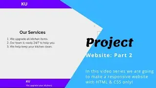 Project: Website ( Part 2: Services Page ) || UltraDevX