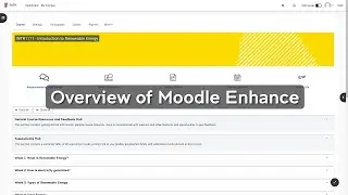 Moodle Enhance Course Highlights