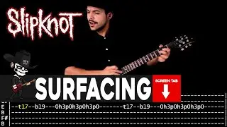 【SLIPKNOT】[ Surfacing ] cover by Masuka | LESSON | GUITAR TAB