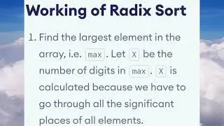 Radix sort using  c  program (Data structure)