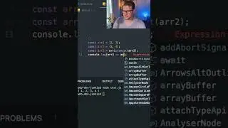 How to combine two arrays together in javascript #shorts