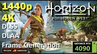 Horizon Forbidden West | RTX 4090 | R7 5800X3D | 1440p - 4K | DLSS 3 -Frame generation - DLAA