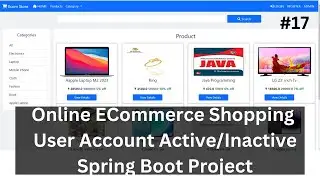 #17 User Account Block/Unblock Ecommerce Spring Boot Project| Shopping Cart Spring Boot Project