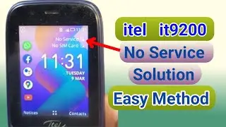 "itel it9200 No Service Problem Solution - No Signal Fix!! 100 % working