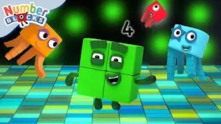 Four on the Floor | Kids songs & Maths | Learn to Count | Numberblocks