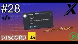 HOW TO MAKE AN EMBED WITH REACTION PAGES | DISCORD.JS (V12) | #28