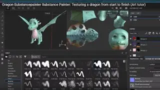 Dragon Substancepainter Substance Painter: Texturing a dragon from start to finish (Art tutor)