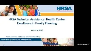 HRSA Technical Assistance: Health Center Excellence in Family Planning