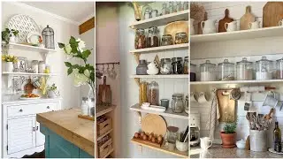 100+Small farmhouse kitchen organization ideas. Farmhouse inspired kitchen decor.#kitchen