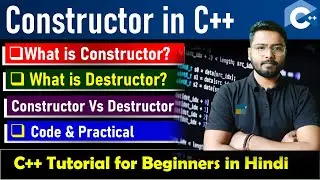 constructor and destructor in c++ | constructor vs destructor | C++ Free Course