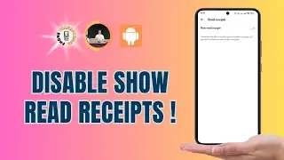 How to Disable Show Read Receipts In Messenger