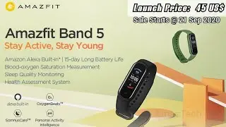 Amazfit Band 5 ( Mi Band 5 Pro ) - First Look w/ Alexa & SpO2