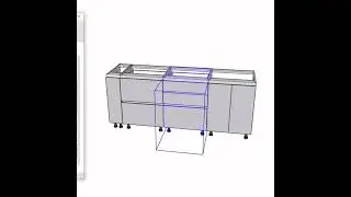 Проектирование кухонных шкафов с профилем GOLA в программе SketchUp