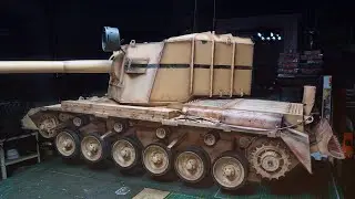 ПОКРАСКА САМОДЕЛЬНОГО ТАНКА FV4005 1/6 масштаб