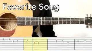 Toosii - Favorite Song (Easy Guitar Tabs Tutorial)