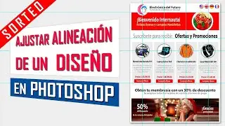 🔴 Ajustar la alineación de un diseño en Photoshop - Uso de las Guías 🔵