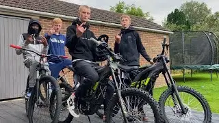 SUR RON Electric DirtBike WHEELIES & Brighton Riding with ONEWAY!