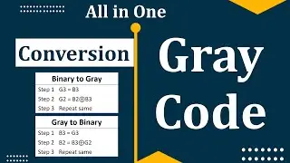 Gray code to binary conversion | Binary to gray code conversion | Gray Code Conversion