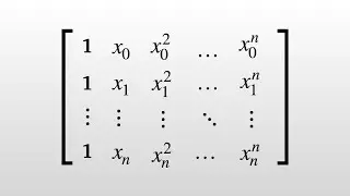 The Vandermonde Matrix and Polynomial Interpolation