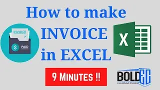 How to Make an Invoice in Excel in LESS than 10 mins !!