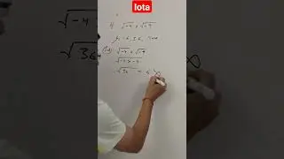 concept of iota | √-a×√-b = - √ab | Complex number #short  #shorts