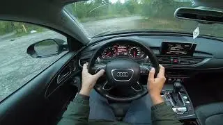 2017 Audi A6 C7 POV test drive | Тест драйв от первого лица