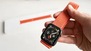 Apple Watch Sport Loop Nectarine - Unboxing and Overview in 4K