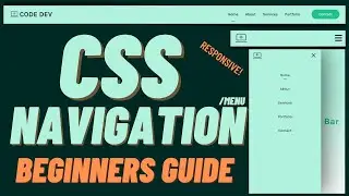 CSS Navigation Bar For Beginners (Complete Responsive Menu)