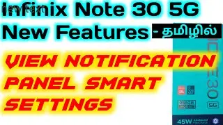 How to Enable Notification Panel Shortcut in Infinix Note 30 5g Mobile | Notification Panel Settings