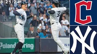 New York Yankees Highlights: vs Cleveland Guardians | 8/21/24