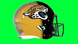 Jacksonville Jaguars 2013 Helmet Green Screen Logo Loop Chroma Animation