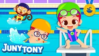 Natación | Canción de Deportes | ¿Foca, Delfín y Sirena? | Bajo el Agua | JunyTony en español