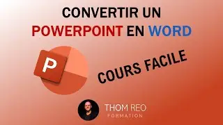 Convertir des diapositives POWERPOINT en WORD - Cours Office 365